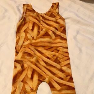 ROMEY loves LULU French Fries sleeveless Romper